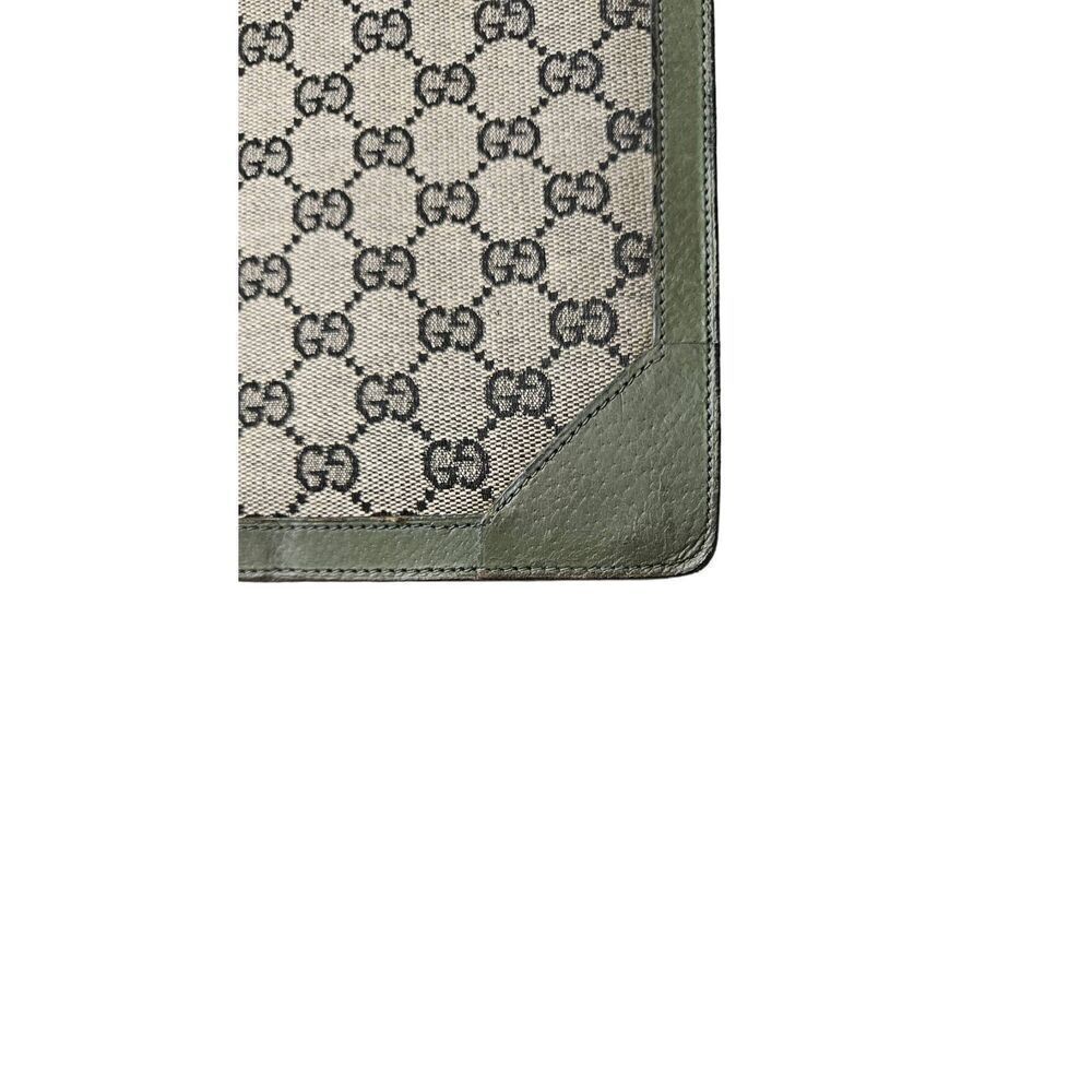 Rare Olive Green Gucci Monogram Collector Portfolio Briefcase | Circa 1960s-1970 - Picture 7 of 11